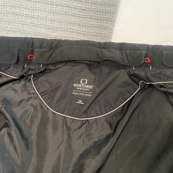 ScotteVest Revolution Black Convertible Travel Jacket Mens Size XXL - Picture 9 of 13